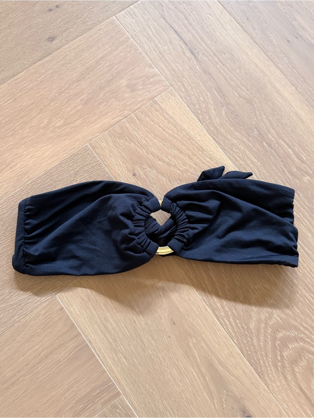 Monday Swimwear Black Bandeau Top